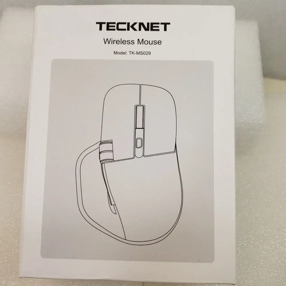 TECKNET Ergonomic Rechargeable Wireless Mouse (Model: TK-MS029)
